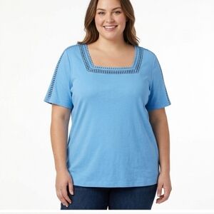 NWOT Rafaella Square Neck Top